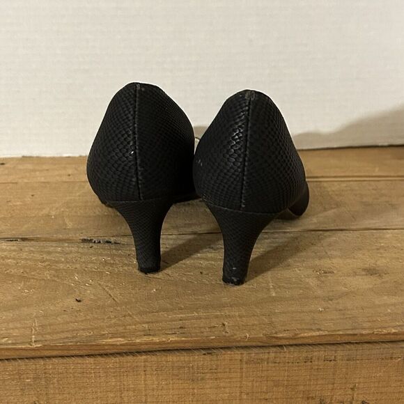 Naturalizer Deva Open Shank Pump Black Women's Size 6.5 - Picture 5 of 9